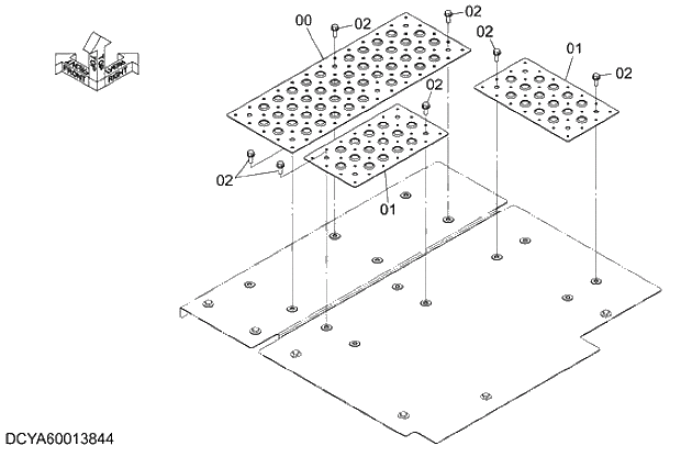 Схема запчастей Hitachi ZX280LC-5G - 024 ANTI SLIP COVER (2) 01 FRAME,COVER
