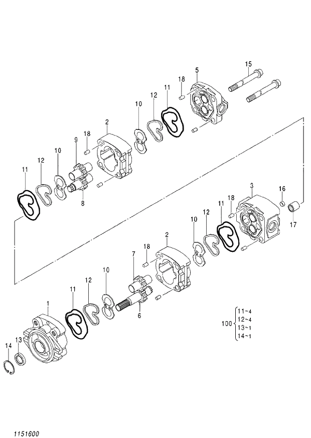 Схема запчастей Hitachi ZX140W-3 - 323 PUMP GEAR ( CEB CED 002001-,005001- CEA 020001-,050001-). 01 PUMP