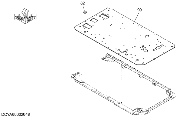 Схема запчастей Hitachi ZX470R-5G - 015 FLOOR PLATE 11 FLOOR PARTS