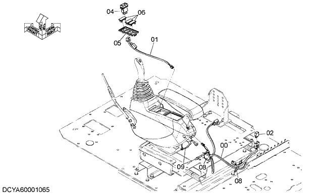 Схема запчастей Hitachi ZX470R-5G - 027 HEATER SEAT PARTS 11 FLOOR PARTS