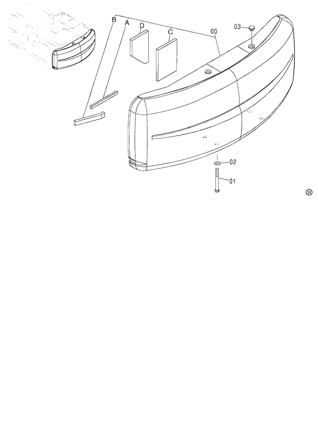 Схема запчастей Hitachi ZX120-E - 004_COUNTERWEIGHT 120,E (060001-). 01 UPPERSTRUCTURE