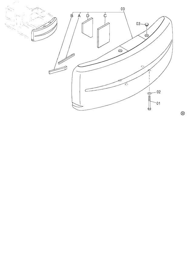 Схема запчастей Hitachi ZX130H - 008_COUNTERWEIGHT+0.6t 130 (060001-). 01 UPPERSTRUCTURE