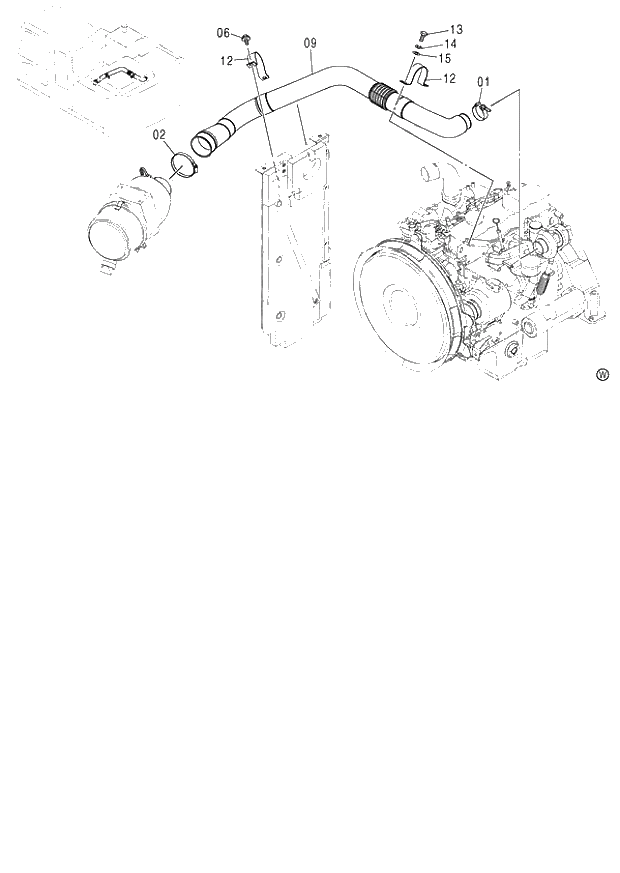 Схема запчастей Hitachi ZX130 - 021_AIR CLEANER SUPPORT (D02_04-). 01 UPPERSTRUCTURE