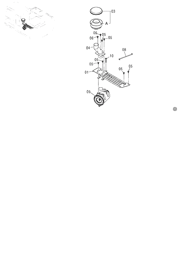 Схема запчастей Hitachi ZX130 - 022_PRE CLEANER (060001-D02_03). 01 UPPERSTRUCTURE