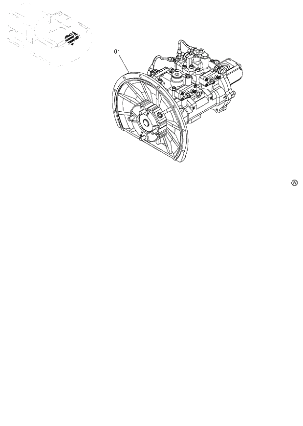 Схема запчастей Hitachi ZX130K - 030_PUMP DEVICE (060001-). 01 UPPERSTRUCTURE