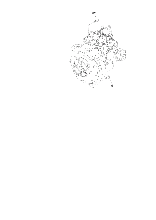 Схема запчастей Hitachi ZX130H - 031_PUMP DEVICE SUPPORT (060001-). 01 UPPERSTRUCTURE