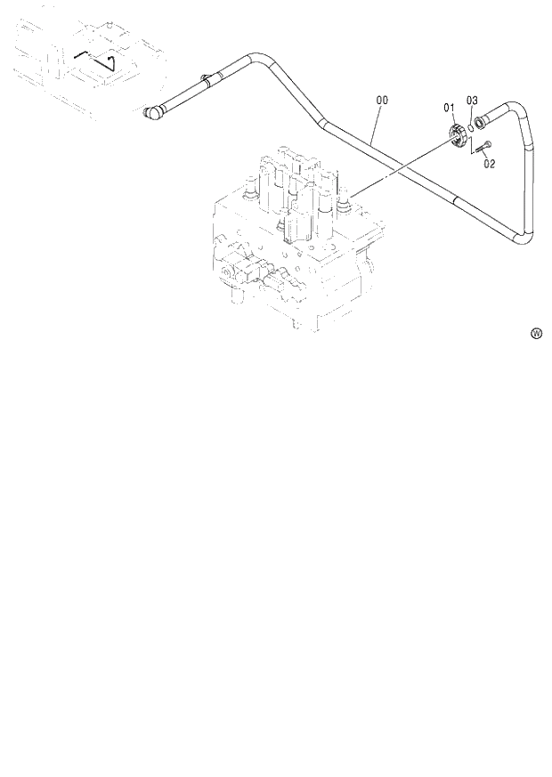 Схема запчастей Hitachi ZX130H - 047_BOOM BOTTOM PIPING (060001-). 01 UPPERSTRUCTURE