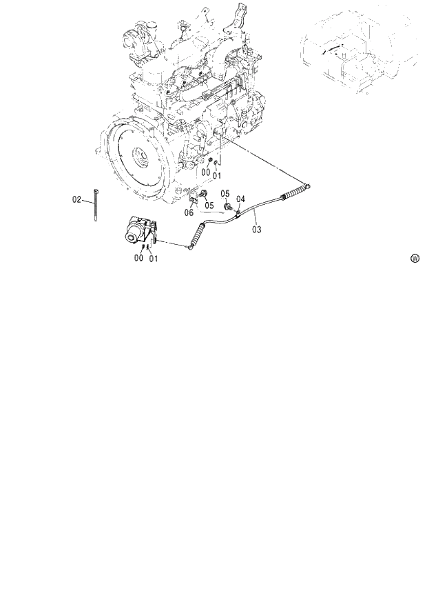 Схема запчастей Hitachi ZX130 - 051_AUTO. ENGINE CONTROL (060001-). 01 UPPERSTRUCTURE