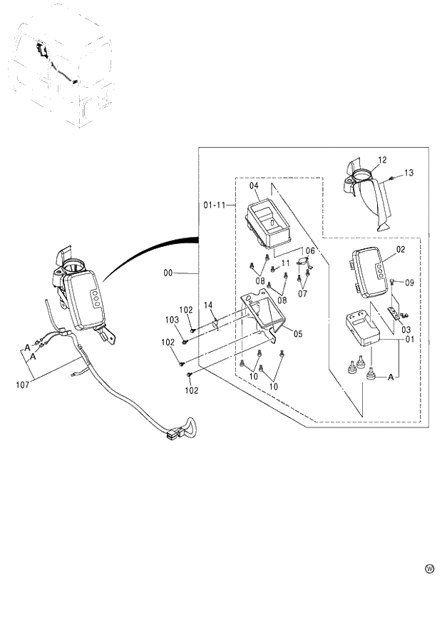 Схема запчастей Hitachi ZX120-E - 091_ELECTRIC PARTS (D)(AUTO. ENGINE CONTROL) E (060001-). 01 UPPERSTRUCTURE