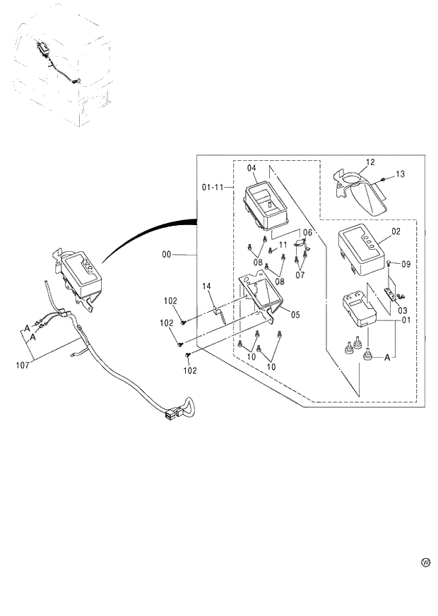 Схема запчастей Hitachi ZX130H - 092_ELECTRIC PARTS (D)(MANUAL ENGINE CONTROL) (060001-). 01 UPPERSTRUCTURE