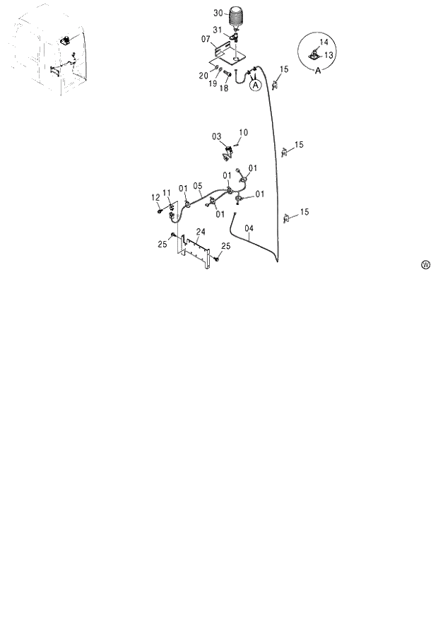 Схема запчастей Hitachi ZX130 - 110_ROTATING BEACON 130 (060001-). 01 UPPERSTRUCTURE