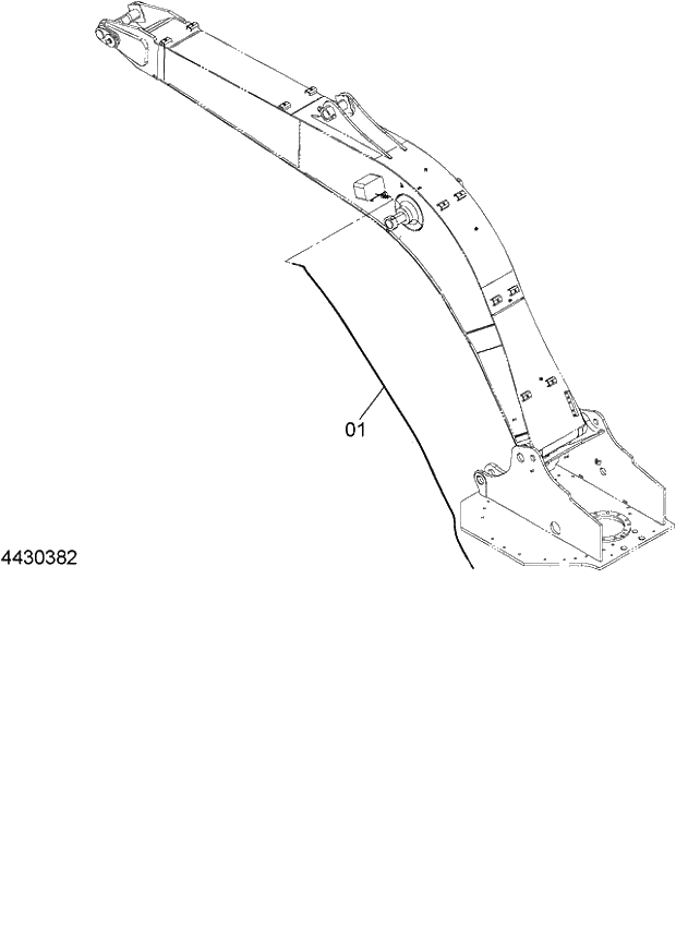 Схема запчастей Hitachi ZX120-E - 112_BOOM LIGHT HARNESS (060001-). 01 UPPERSTRUCTURE