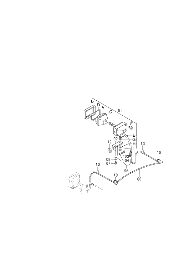 Схема запчастей Hitachi ZX120-E - 113_BOOM LIGHT (R) (060001-). 01 UPPERSTRUCTURE