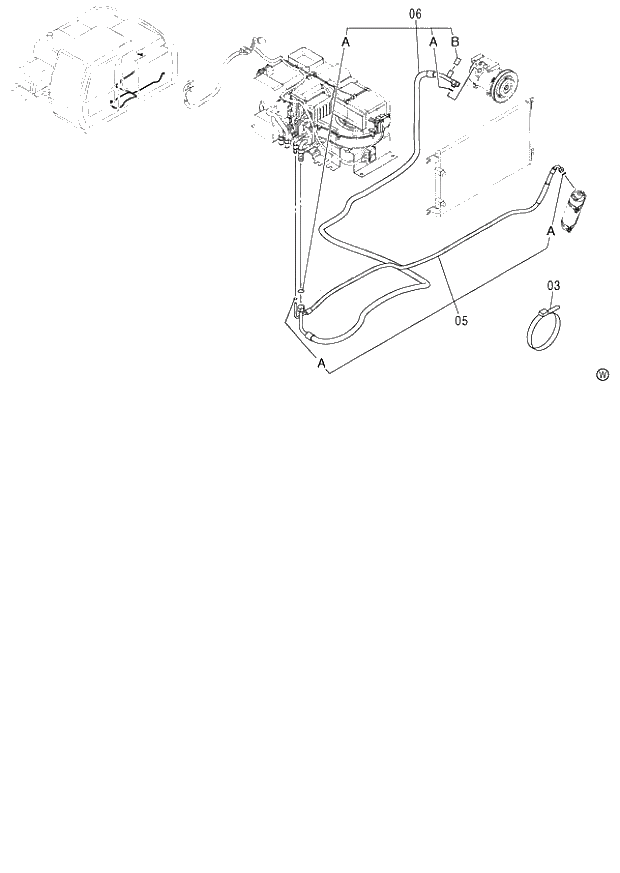 Схема запчастей Hitachi ZX120-E - 121_AIR CONDITIONER (3) (060001-). 01 UPPERSTRUCTURE