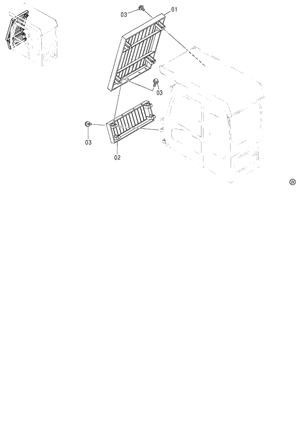 Схема запчастей Hitachi ZX130H - 162_CAB GUARD (OPG) 130 (060001-). 01 UPPERSTRUCTURE