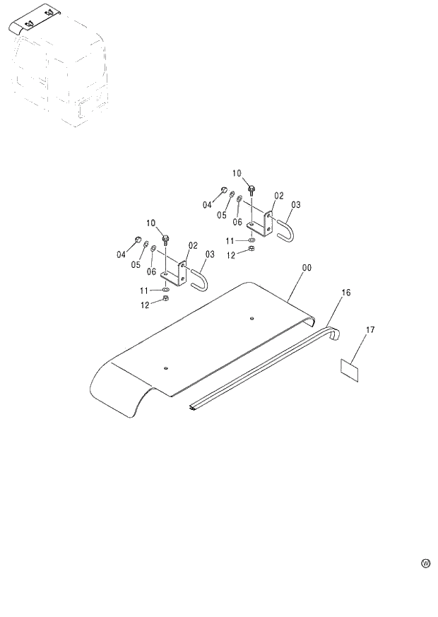 Схема запчастей Hitachi ZX120-E - 169_SUNSHADE 120,130,H,K (060001-). 01 UPPERSTRUCTURE