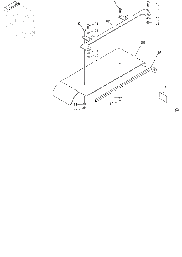 Схема запчастей Hitachi ZX120-E - 170_SUNSHADE E (060001-). 01 UPPERSTRUCTURE