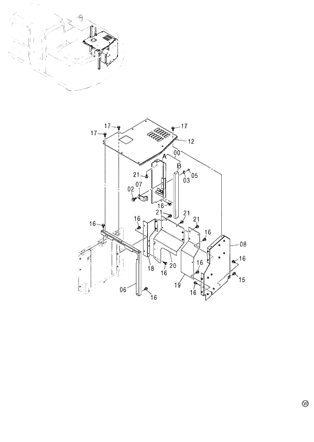 Схема запчастей Hitachi ZX130H - 190_COVER (3) (060001-). 01 UPPERSTRUCTURE