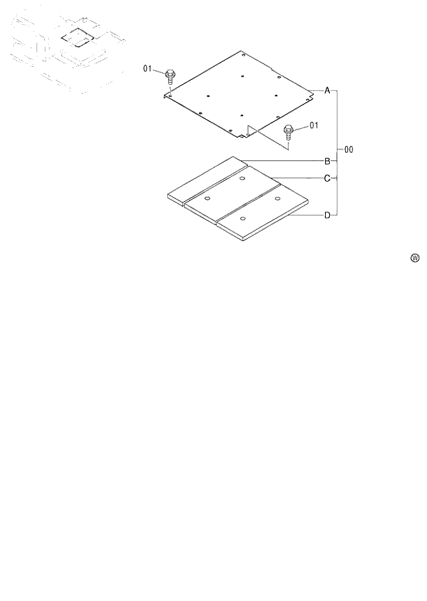 Схема запчастей Hitachi ZX130 - 194_COVER (5)(MONO BOOM) 130 (060001-). 01 UPPERSTRUCTURE