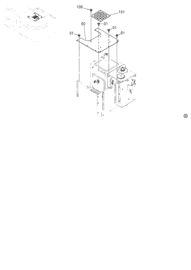 Схема запчастей Hitachi ZX130LCN - 195_COVER (5)(2P-BOOM) 130 (060001-). 01 UPPERSTRUCTURE