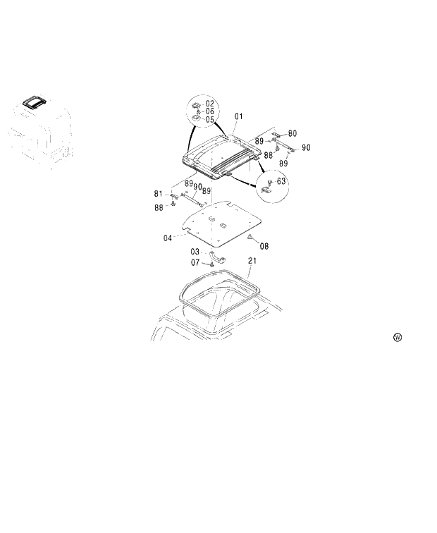 Схема запчастей Hitachi ZX450H - 025 CAB (6) 450,MT (010001-). 01 UPPERSTRUCTURE