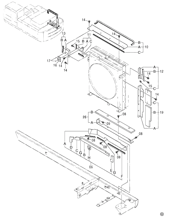 Схема запчастей Hitachi ZX450 - 071 COVER (4-2) 460 (050001-). 01 UPPERSTRUCTURE