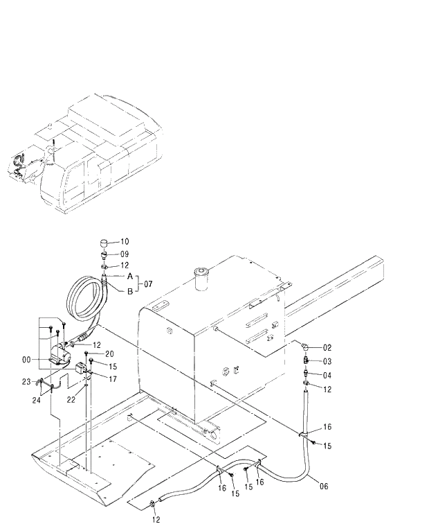 Схема запчастей Hitachi ZX450H - 119 FUEL FEED PUMP 460 (050001-). 01 UPPERSTRUCTURE