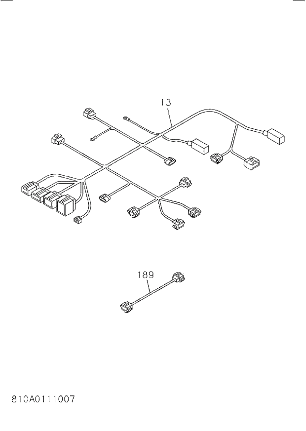 Схема запчастей Hitachi ZW250 - 810_WIRING HARNESS AND FUSE. 6HK1-XYWT04 DIESEL ENGINE 6HK1 PARTS CATALOG