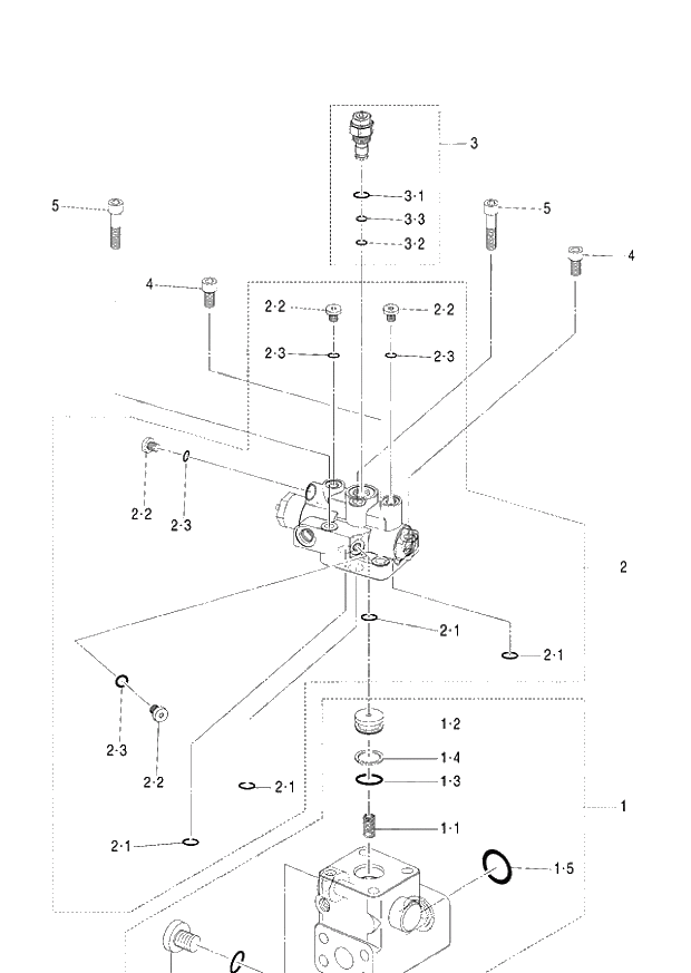 Схема запчастей Hitachi ZX140W-3 - 410 VALVE HOLDING (L)(BOOM)(MONO BOOM,2P-BOOM) ( CEB CED D08-11-, CEA D08-11-). 05 CYLINDER