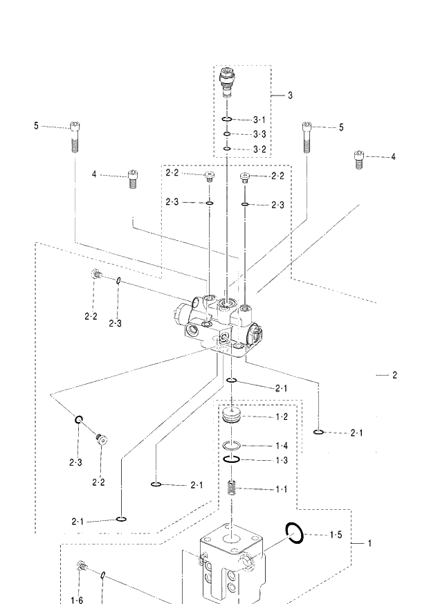 Схема запчастей Hitachi ZX140W-3 - 414 VALVE HOLDING (ARM) ( CEB CED D07-10-, CEA D07-10-). 05 CYLINDER