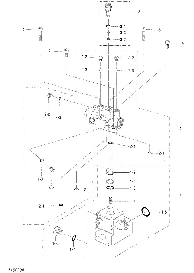 Схема запчастей Hitachi ZX140W-3 - 422 VALVE HOLDING (L)(BOOM)(MONO BOOM,2P-BOOM) ( CEB CED 002001-D08-10, CEA 020001-D08-10). 05 CYLINDER