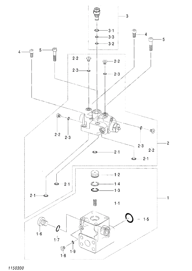 Схема запчастей Hitachi ZX140W-3 - 425 VALVE HOLDING (POSITIONING) ( CEB CED 002001-,005001- CEA 020001-,050001-). 05 CYLINDER