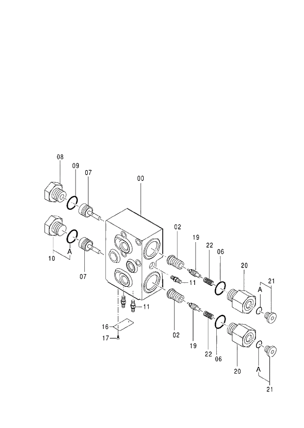 Схема запчастей Hitachi ZX140W-3 - 433 VALVE CHECK ( CEB CED 002001-,005001- CEA 020001-,050001-). 05 CYLINDER