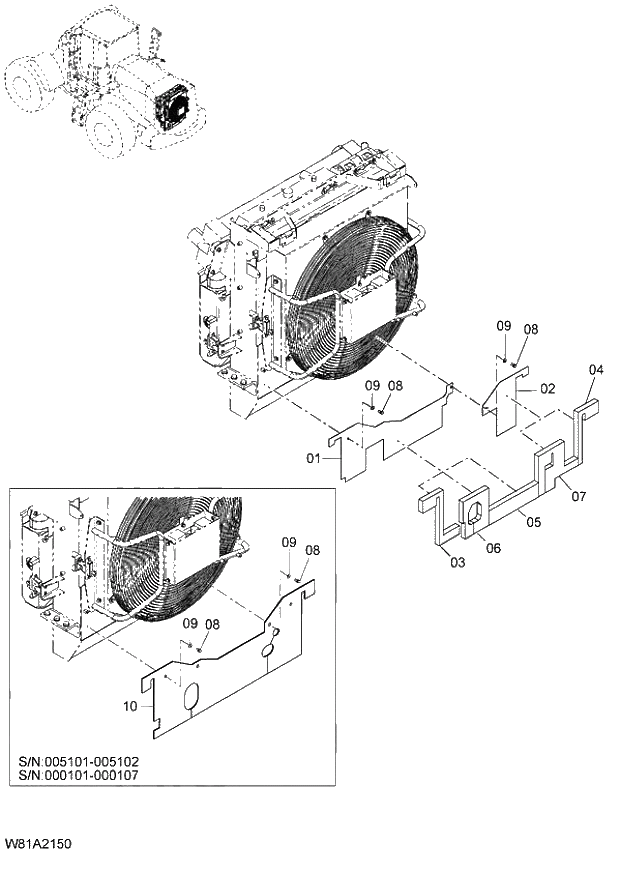 Схема запчастей Hitachi ZW250 - 011_MAT (000101-004999, 005101-). 01 ENGINE