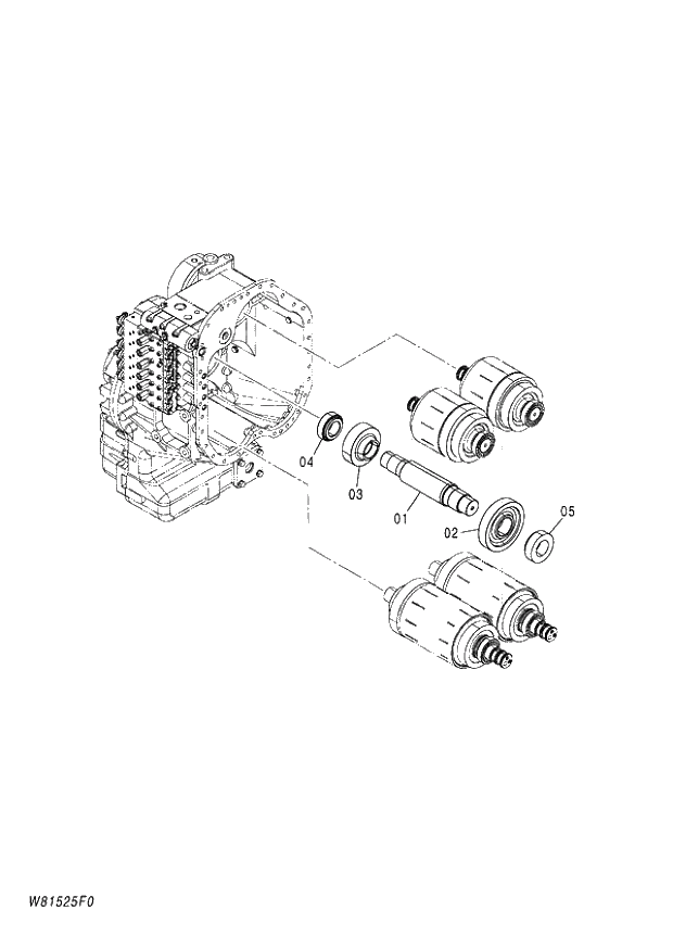 Схема запчастей Hitachi ZW180 - 285 IDLER ASSY (000101-004999, 005101-). 05 POWER TRAIN