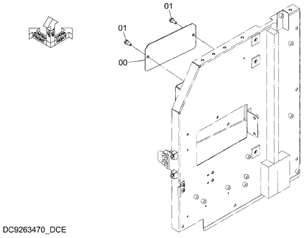 Схема запчастей Hitachi ZX280-5G - 013 PRE CREANER PARTS 02 ENGINE