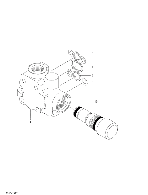 Схема запчастей Hitachi ZX520LC-3 - 002 COVER ASSY (020001-). 03 VALVE