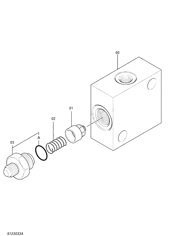 Схема запчастей Hitachi ZX470R-3 - 003 VALVE;CHECK (020001-). 03 VALVE