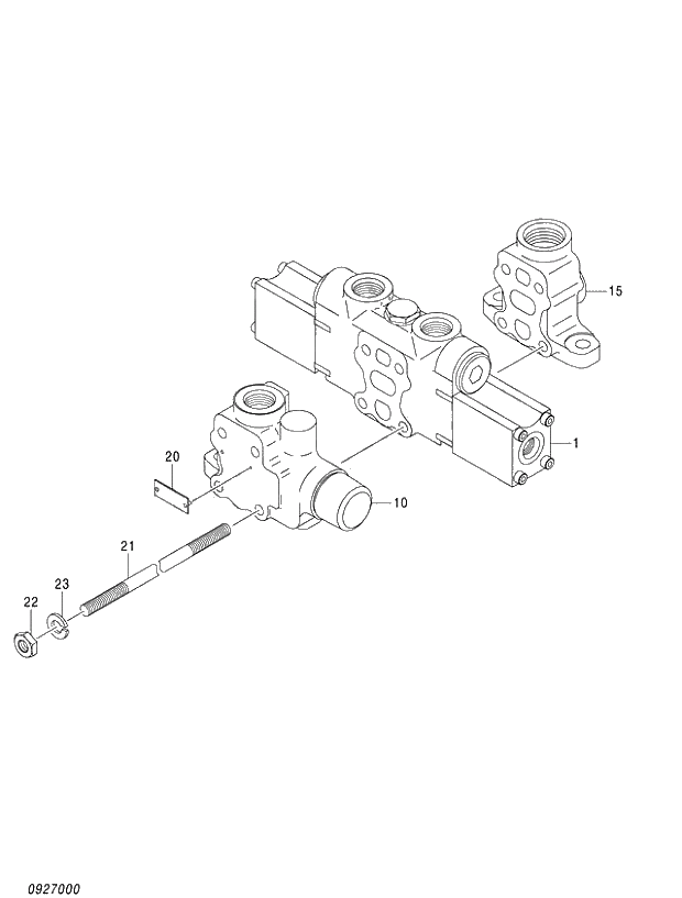 Схема запчастей Hitachi ZX470LCH-3 - 004 VALVE;CONTROL (020001-). 03 VALVE