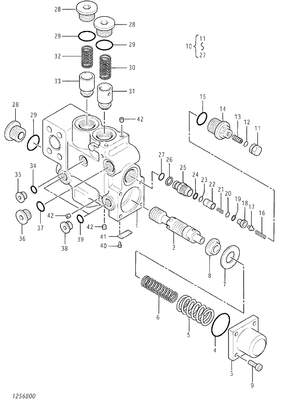 Схема запчастей Hitachi ZX450LC-3 - 023 VALVE;HOLDING (BOOM;BOTTOM) (020001-). 03 VALVE