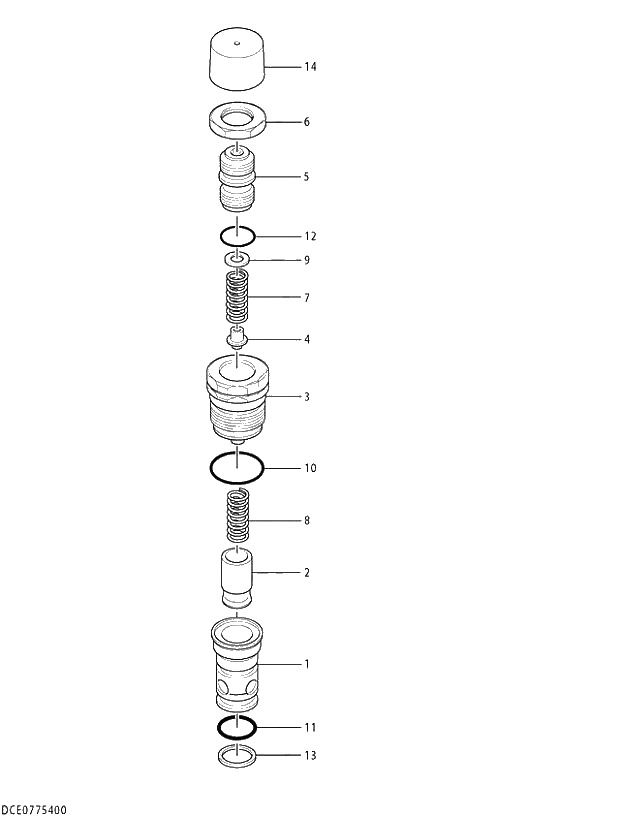 Схема запчастей Hitachi ZX470R-3 - 029 VALVE;RELIEF (020001-). 03 VALVE