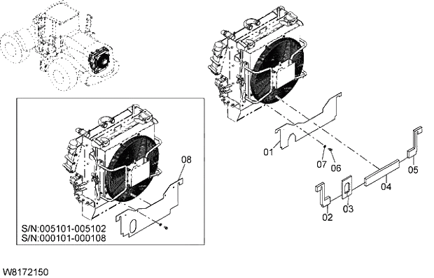 Схема запчастей Hitachi ZW310A - 013 MAT. 01 ENGINE