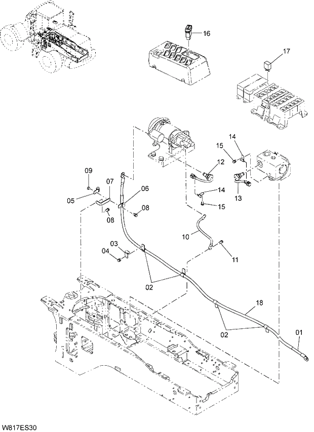 Схема запчастей Hitachi ZW310A - 048 EMERGENCY STEERING(1-2)(ES). 06 HYDRAULIC SYSTEM