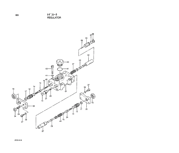 Схема запчастей Hitachi EX130H-5 - 005 REGULATOR 01 PUMP