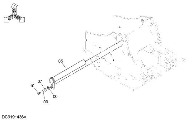 Схема запчастей Hitachi ZX350K-3G - 002 BOOM FOOT PIN. 01 UPPERSTRUCTURE