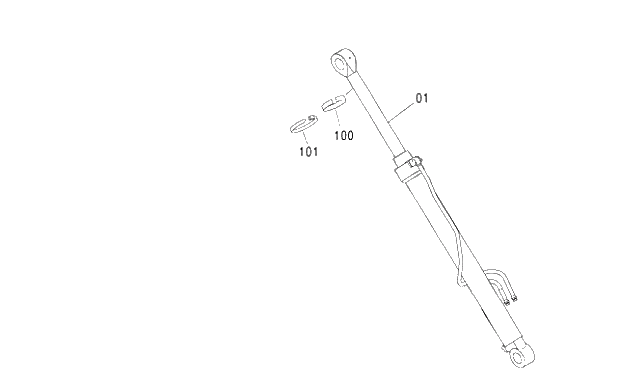 Схема запчастей Hitachi ZX250H-3G - 009 BOOM CYLINDER (L) 03 FRONT-END ATTACHMENTS