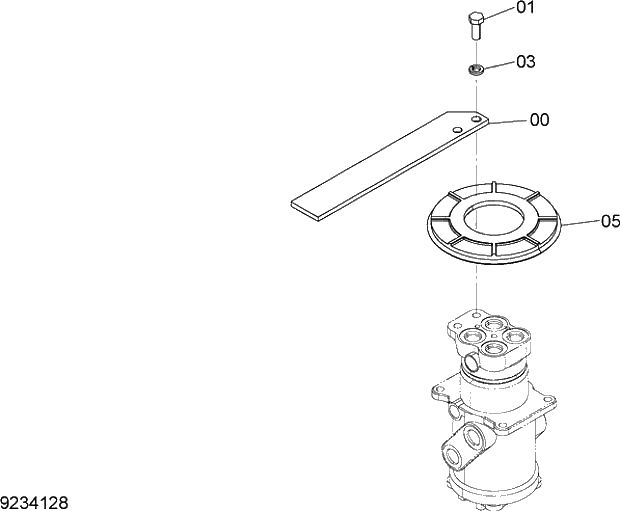 Схема запчастей Hitachi ZX240-5G - 004 CENTER JOINT PARTS (UPPERSTRUCTURE). 01 FRAME,COVER