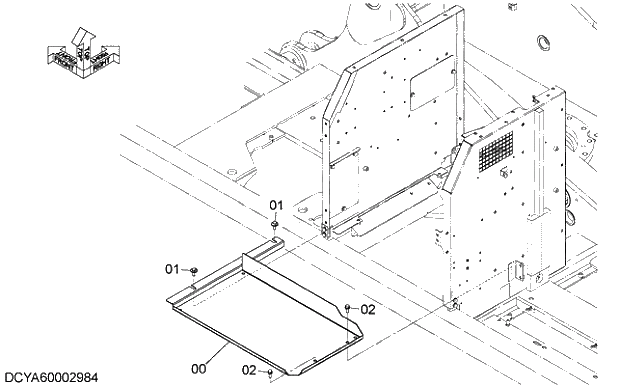 Схема запчастей Hitachi ZX240LC-5G - 016 COVER (8). 01 FRAME,COVER