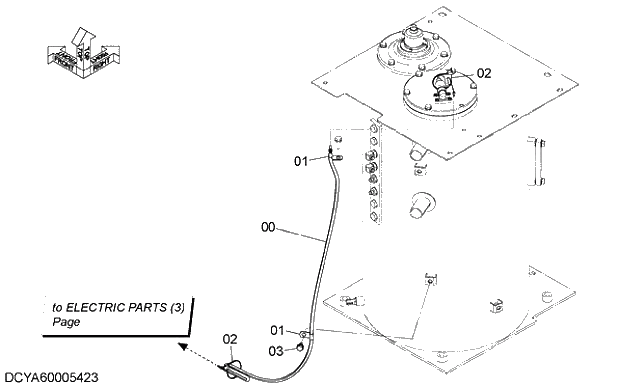 Схема запчастей Hitachi ZX210K-5G - 009 ELECTRIC PARTS (OIL TANK) 07 ELECTRIC SYSTEM