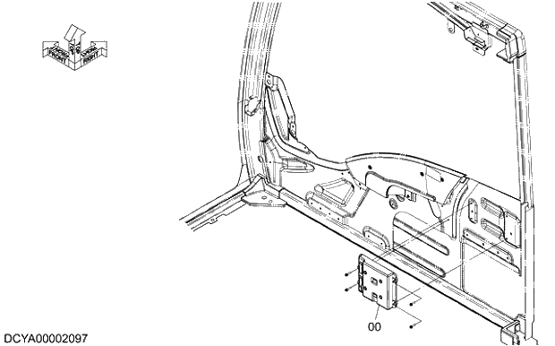 Схема запчастей Hitachi ZX210LCK-5G - 014 CONTROLLER (DSZ) 07 ELECTRIC SYSTEM